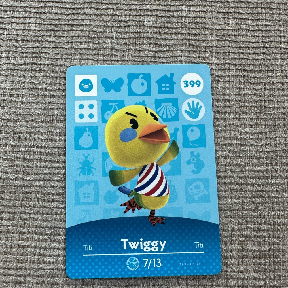 Animal Crossing Amiibo Card - Twiggy